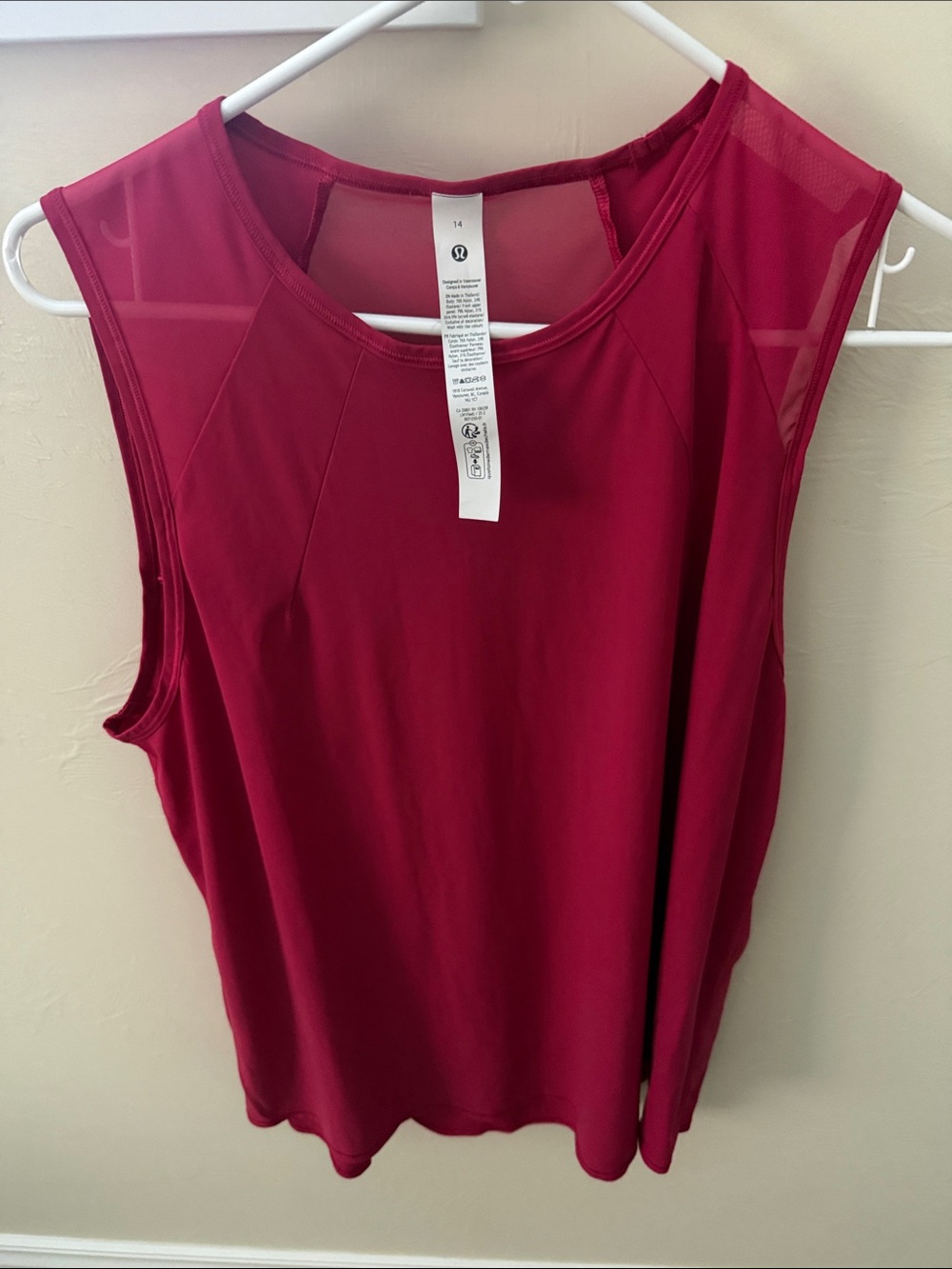 lululemon athletica Berry Mesh-Trim Sleeveless Tank